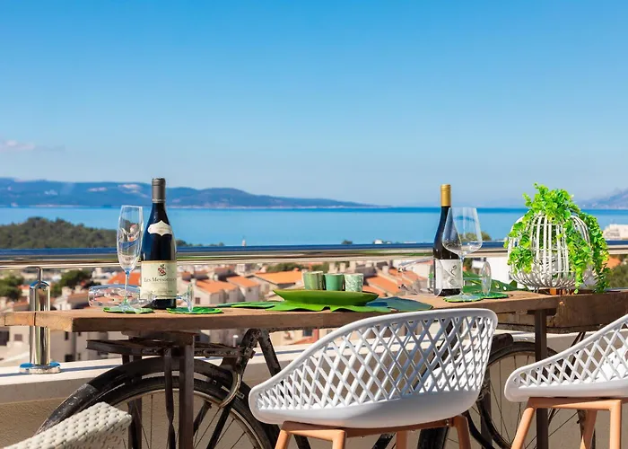 Luxury Penthouse With Jacuzzi, Panoramic View ماكارسكا