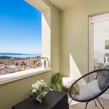 Lejlighed Luxury Penthouse With Jacuzzi, Panoramic View Makarska